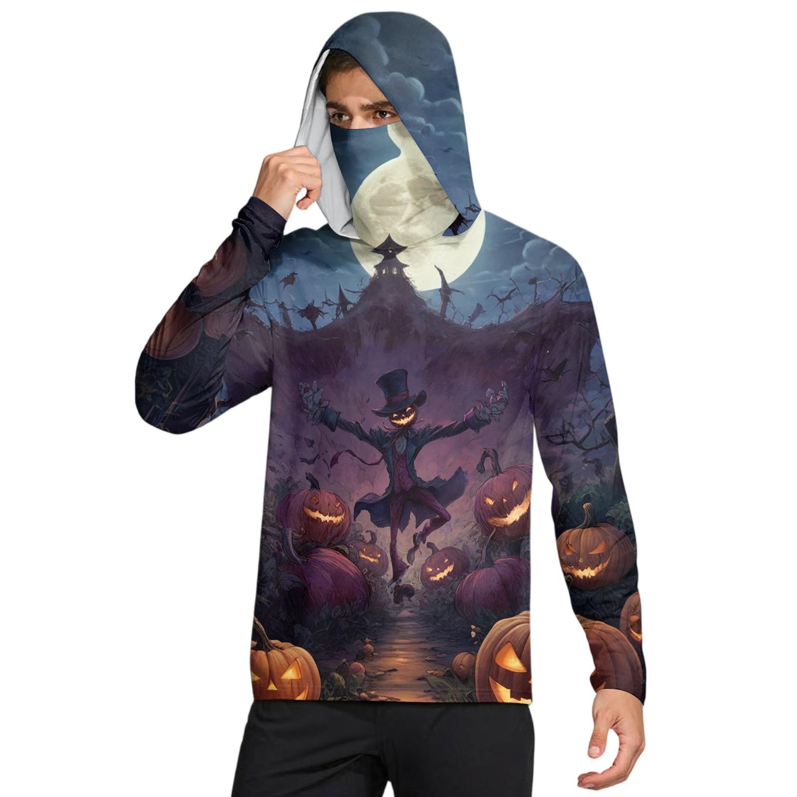 

Мужская рубашка с защитой от солнца UPF50+, быстросохнущая рубашка с длинным рукавом, рубашка для бега, тренировок, рыбалки M