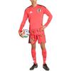 Adidas Japan 26 Home Goalkeeper Jersey Long Sleeve Semi Lucid Red Men Tops KA9649
