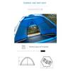 3-4-5 osob dvouvrstvé dvoudveřové kempingové potřeby Venkovní ochrana proti slunci Šestihranný automatický stan