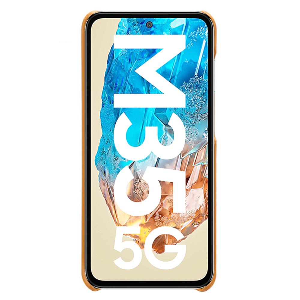 For Samsung Galaxy M35 5G Case Dual Card Slots PU Leather+Hard PC Phone Cover