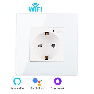 Inteligentne gniazdo EU Standard Wifi Outlet Home Improvement Inteligentna bezpieczna wtyczka Współpraca z aplikacją Tuya Funkcja timera Google Alexa