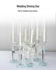 Crystal Single-Head Candlestick for Wedding and Event Decor - High Glass Tube Candle Holder