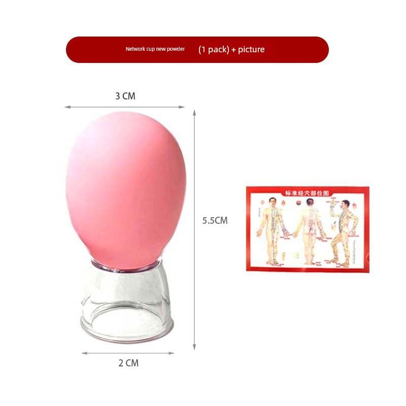 

Cupping Scraping All-in-One Machine Meridian Dredging Gadget Self Cupping Jar Tool Universal for Entire Body For Home Vacuum Tank 1 Pack [Pink + Meridian Chart]