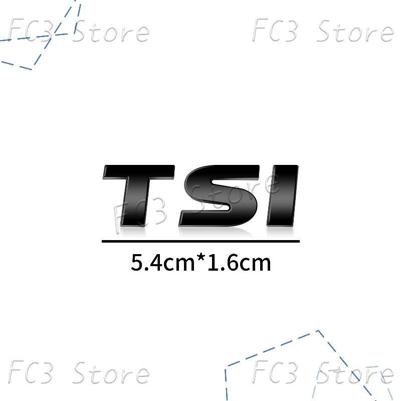 New 3D ABS Plastic Car Styling TSI Logo Emblem Rear Bumper Trunk Badge Sticker For VW Volkswagen Golf 4 5 6 MK6 MK7 Jetta Passat GJ4