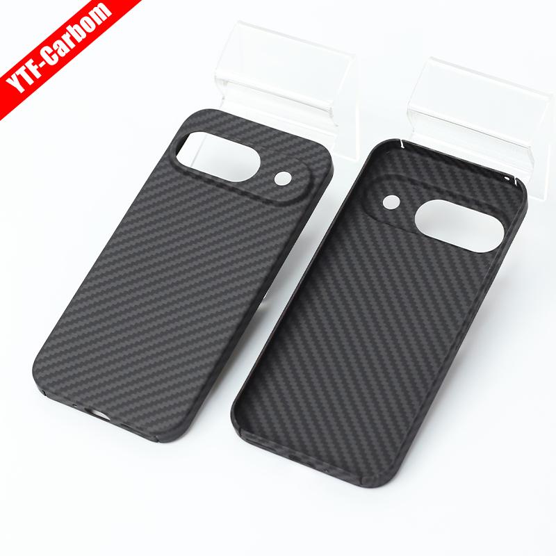YTF-Carbon Carbon fiber case for Google Pixel 9 Pro XL Anti-fall Aramid Fiber case Design Pixel 9 cover Thin and light Magnetic