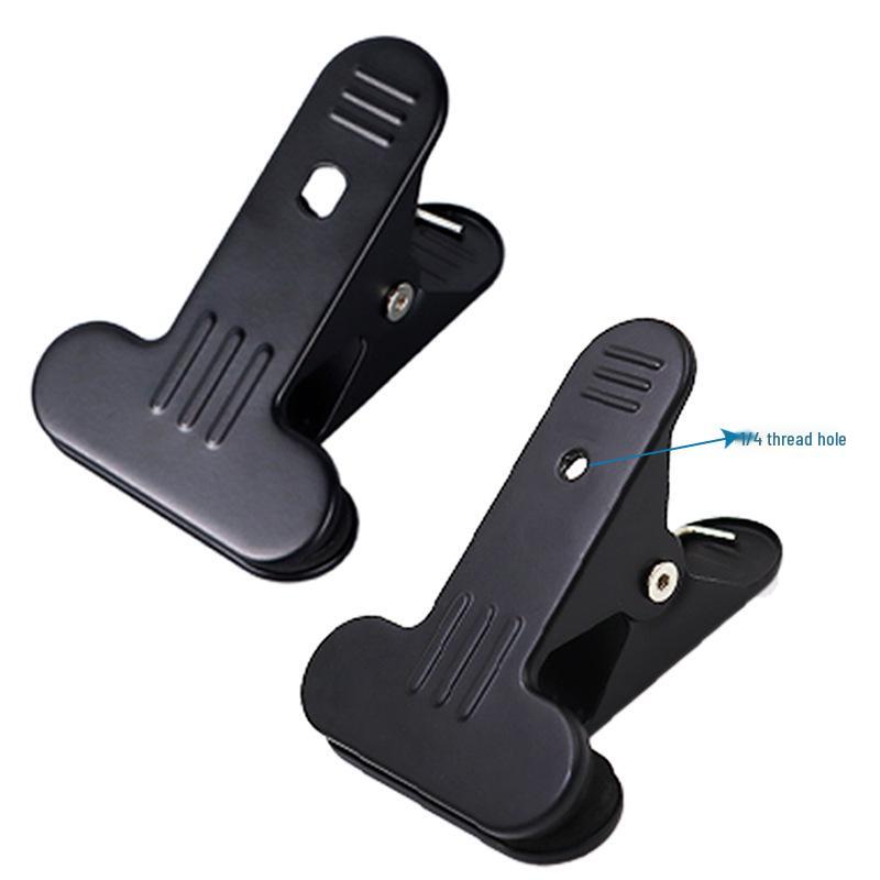 Universal M10 Double Hole Metal Clip for Photography & Desktop Use