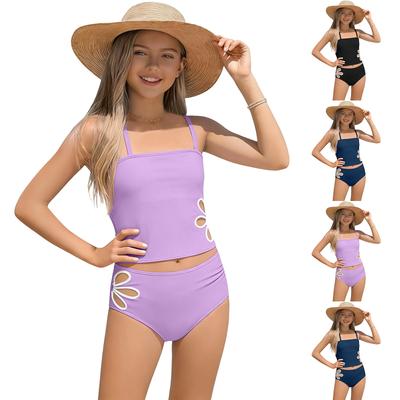 Dívčí bikiny - Teen plavky Samostatný vrchní a spodní díl Plavecký set Teen dvoudílné plavky Plavky pro dívky