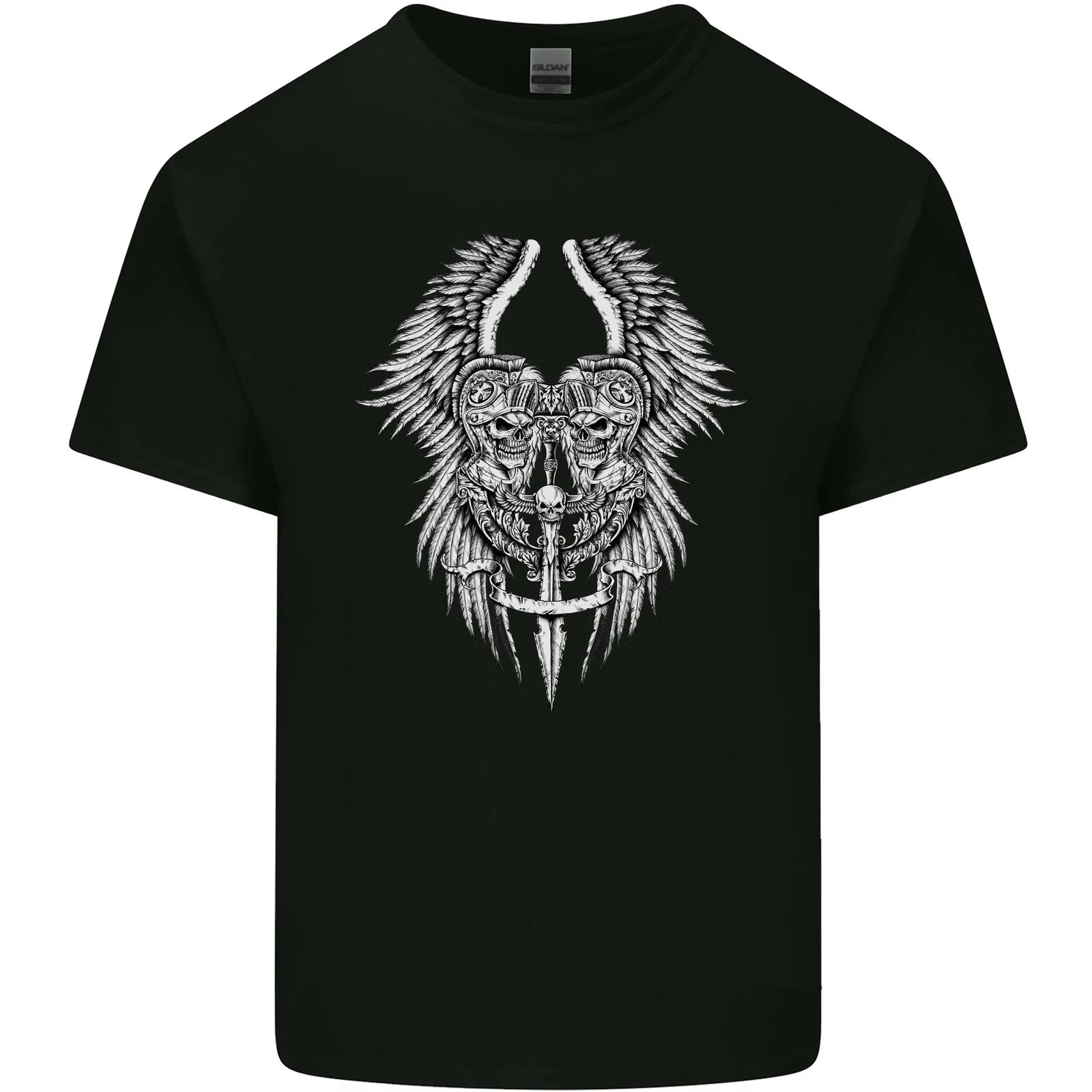 Two Roman Skulls Kids T-Shirt Childrens M