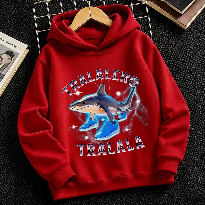 2026 Tralalero Tralala Divertido Shark Meme Kids Clothes Hoodie Toddler Boys Girls sporty hoodie Children Outfits