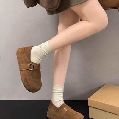 Women's 2025 Fashion Retro British Thick-Soled Birkenstock Sandals: Versatile, Height-Boosting Shoes for Spring and Autumn