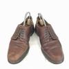 USA Rockport Leather Plain-Toe 24.5 Dark Brown Dress Shoes Business(USED)
