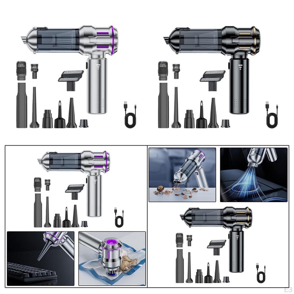 Car Vacuum Cleaner Cordless Versatile Compact Powerful Suction Cleaning Device Portable for Pet Hair