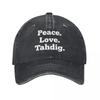 Funny Tahdig Iranian Food Streetwear Demin Trucker Hat Breathable Design Mens Caps Baseball Cap For Men