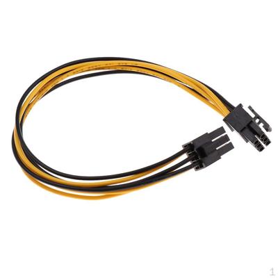 Adaptateur de câble d'extension d'alimentation, câble multifonction haut de gamme, accessoire, pièces, noir, PCI E 6 broches mâle vers