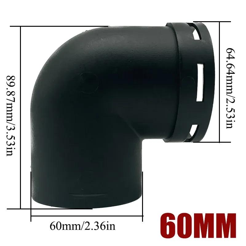 1/2/4/6X 60mm/2.36inch Diesel Parking Heater Air Vent Outlet L Shape Elbow Ducting Pipe Exhaust Connector Joiner Car Truck VAN