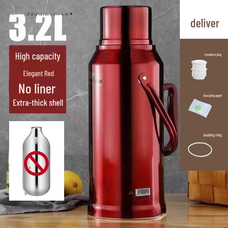 Stainless Steel Home Hot Water Bottle with Glass Liner
