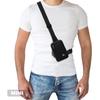 Peicees Mini Sling Bag for Men Small Crossbody Shoulder Bag, Mini Black