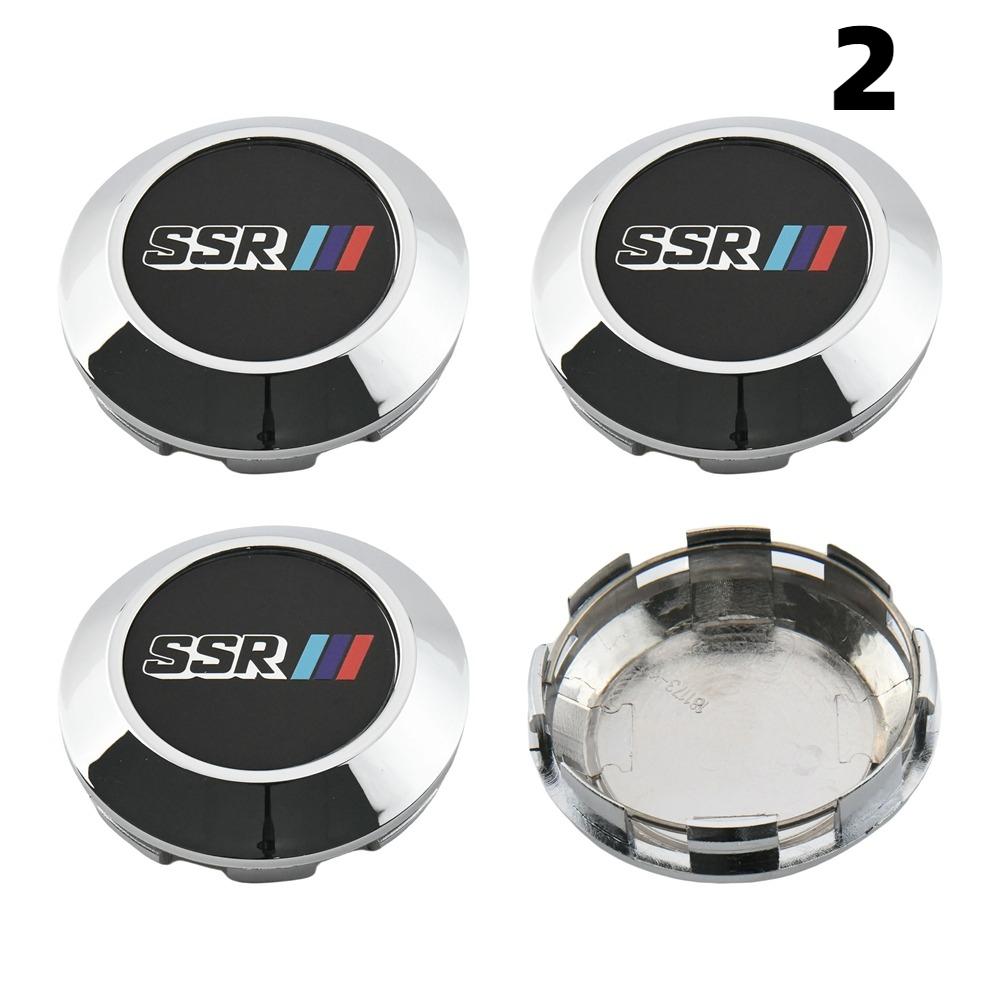 4 Piezas Tapa OD 76MM / ID 72MM Para Llantas SSR XXR VIP LEHR MEISTER Emblema Tapacubos Centrales de Rueda Logo de Coche Deportivo Tapa de Rueda Tapacubos