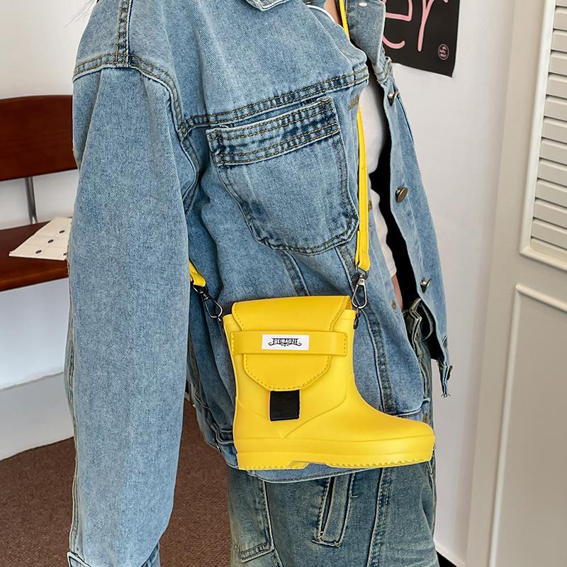 Mini Rain Boot Crossbody Bag - Creative Waterproof Shoulder Bag for Women, Cute Novelty Purse In Multiple Colors