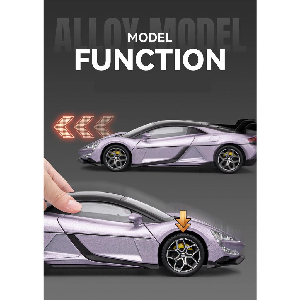 1/24 BYD Look UP U9 Supercar Legierungsmodellauto Spielzeug Diecasts Metallguss Sound und Licht Auto Spielzeug für Kinder Fahrzeug