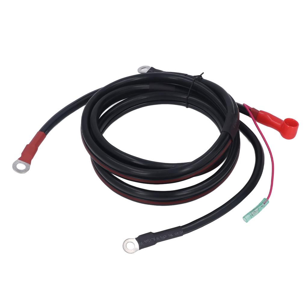 Battery Cable Black 2M Pure Copper Battery Cable Replacement for Parsun Powertec Outboard Engine 15‑85HP