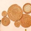 Handmade Bohemian Woven Grass Wall Basket Set - Perfect for Living Room and B&B Entrance Decor