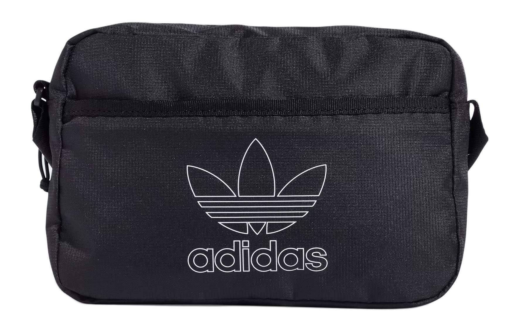 

Adidas Originals Recycled Polyester Shoulder Bag Unisex Black IS4585 Small