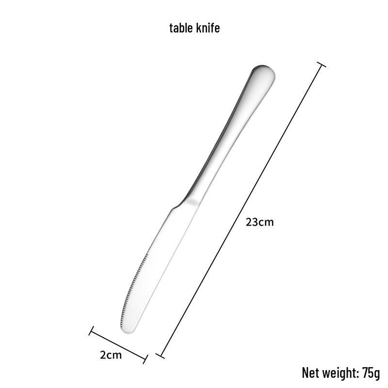 1010 Stainless Steel Cutlery Set: Long-Handle Fork, Soup & Dessert Spoon