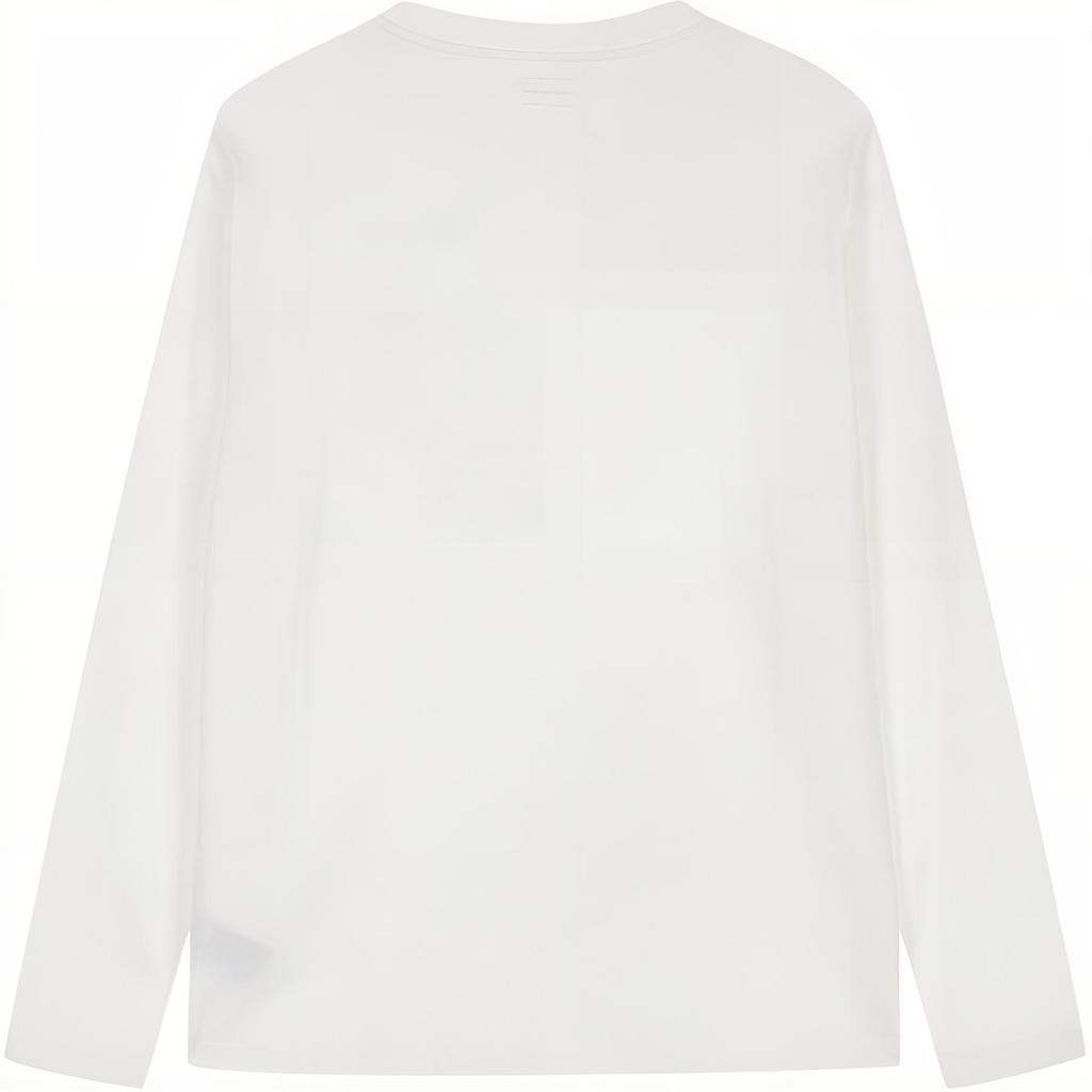Calvin Klein Jeans Letter Comfortable Casual Loose Fit Round Neck Long Sleeve T-Shirt 2-Pack Unisex Tops Bright-White J400464-YAF