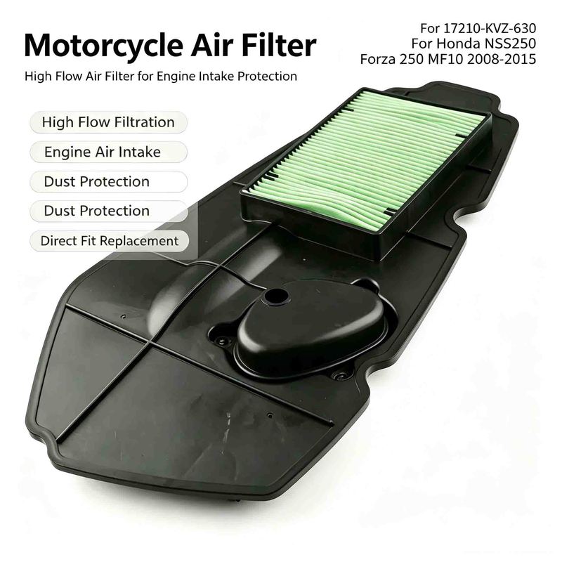 Motorcycle Air Filter Cleaner Replacement Fuel Filter Reuseful Element For Honda NSS250 Forza 250 MF10 17210-KVZ-630