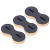 3 Pcs Surfboard Fin Box Round Cup Shape PVC Nine Zero Degree Side Surfboard Fins Plugs for Surfing Surf Board