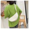 Anti-splashing nylon solid color crossbody dumpling bag, new one-shoulder underarm light niche women's bag