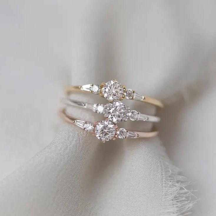 French Light Luxury S925 Sterling Silver Women's Retro Ring