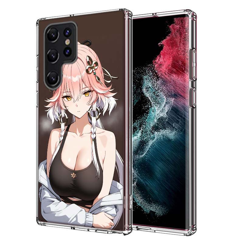 Game Wuthering Waves Changli Capa Phone Case For Samsung S26 Ultra S25 Edge Galaxy S23 S21 S20 S24 FE S22 S10 Plus Cover Clear T