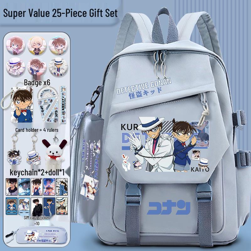 Detective Conan x Kaito Kid Large Capacity Backpack for Students