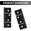 Three Leaf Non-Mortised Hinge with Screws for Mobile Home & RV Interior Furniture Windows Cupboard Etc- Black 10 Pack