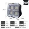 USB Rechargeable Solar LED Spotlight: Portable Outdoor Camping & Emergency Lamp