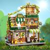 Urbane Architektur Bausteine Café Straßenansicht Modellhaus Steine für Jungen Mädchen Weihnachts- Geburtstagsgeschenk Kinderspielzeug
