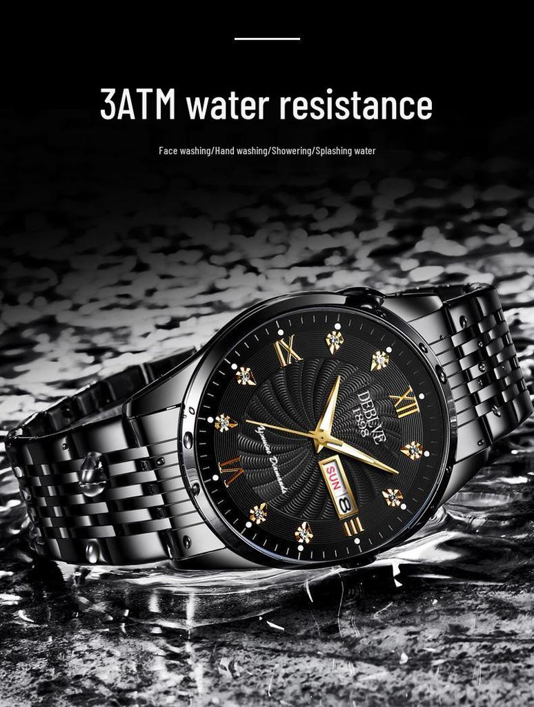 Men's High-End Waterproof Luminous Watch with Automatic Movement and Calendar