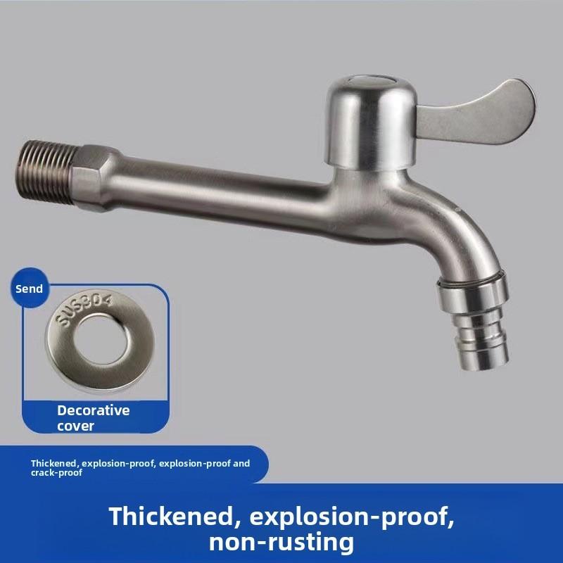 Směšovací vodovodní baterie ze slitiny zinku se dvěma vývody pro domácí koupelnu, prádelnu a balkonové rozvody