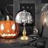 Decoración de Fiesta de Encaje para Halloween: Pantalla de Lámpara de Cortina de Murciélago y Calavera