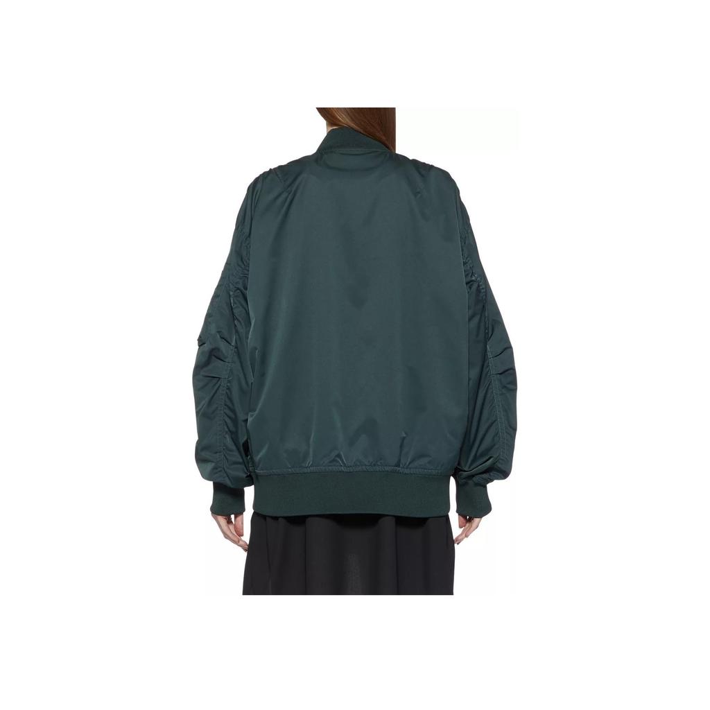Onitsuka Tiger Solid Color Zipper Long Sleeve Multi Pocket Jacket Unisex jackets Dark-Green 2183B192-300