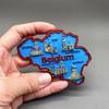 Harta Belgiei Magnet Magnetic pentru Frigider Decor Suvenir Turistic Belgia Artizanat Rășină 3D Magnet de Frigider Amuzant Decorațiune