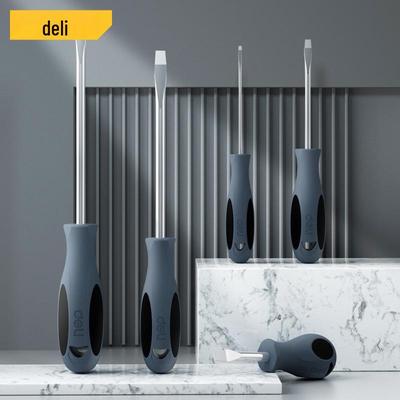Deli Oil-Resistant S2 Slotted Screwdriver
