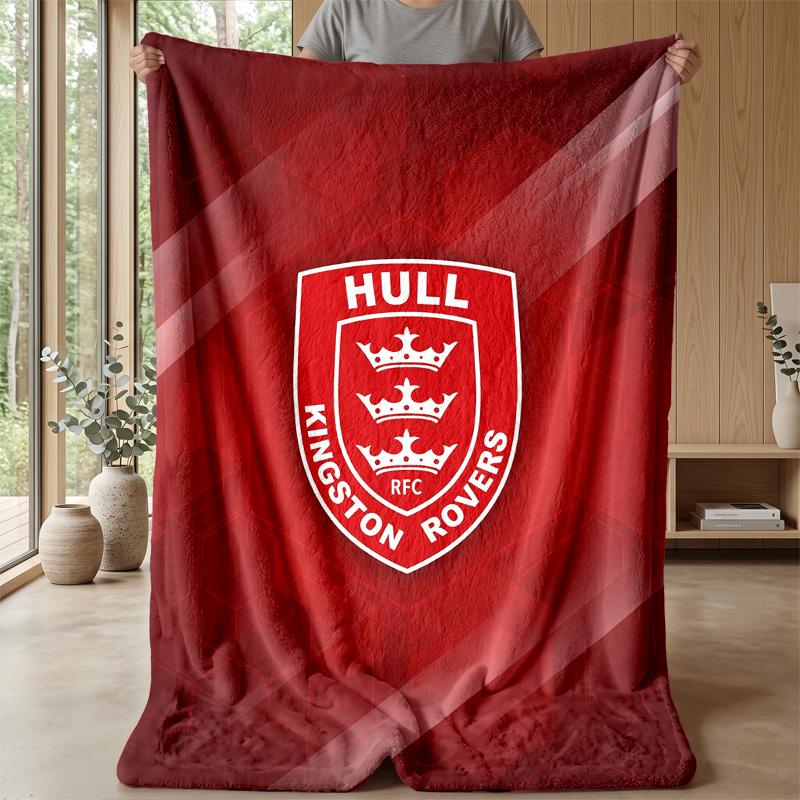 Coperta in Pile Flannel Hull KR Coperta Calda e Accogliente per Divano Letto Viaggio Uso in Tutte le Stagioni