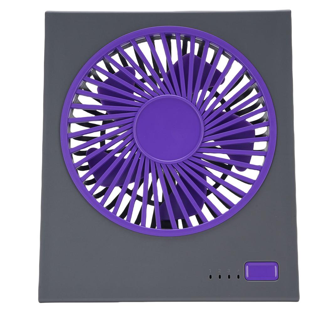 Desk Fan 4 Speeds 180 Degree Tilt Folding Quiet Strong Wind Battery Operated Desktop Fan for Bedroom Camping
