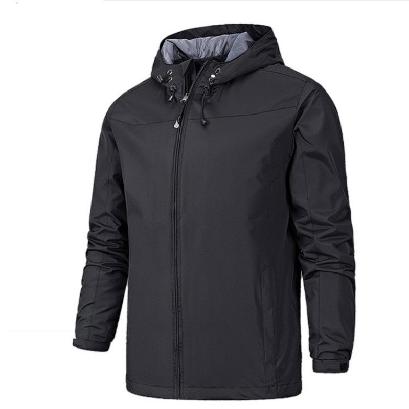 Herren Herbst Einfarbig Trenchcoat Jacke Wanderanzug Einlagiger Trenchcoat