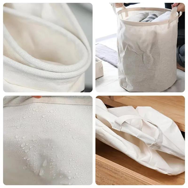 Foldable Dirty Clothes Basket Laundry Basket Portable for Toy Clothing Storage Bucket Waterproof Laundry Hamper Washing Basket