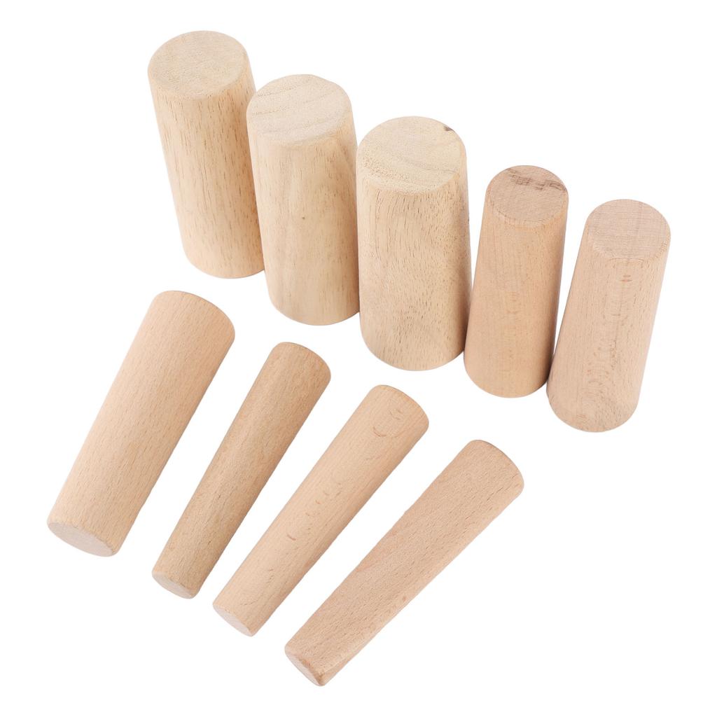 9PCS Soft Wood Plugs Marine Tapered Thru Hull Emergency Wooden Plugs Hole Plugs for Boat Ship Yacht Sailboats