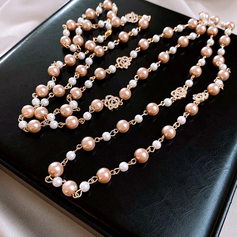 French Vintage Baroque Pearl Necklace Summer Niche Premium Sense Clavicle Chain Light Luxury Versatile Necklace Women